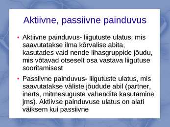 Painduvus ja selle arendamine #5