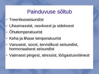 Painduvus ja selle arendamine #8