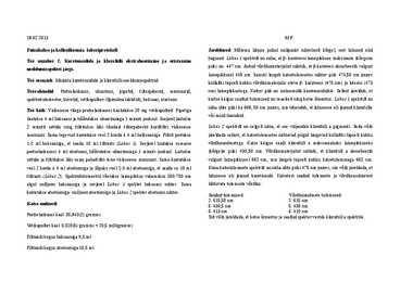 Karotenoidide ja klorofülli ekstraheerimine ja eristamine neeldumisspektri järgi