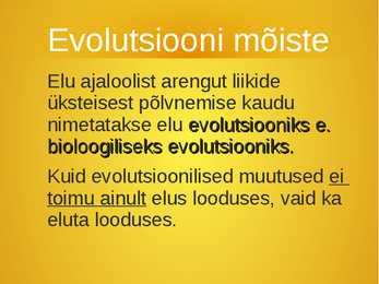 Evolutsiooni tõendid #2