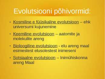 Evolutsiooni tõendid #3