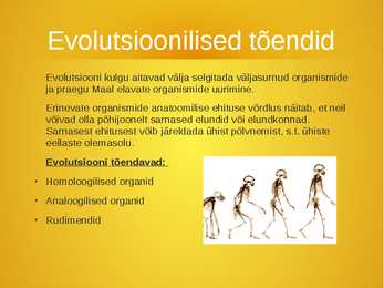 Evolutsiooni tõendid #5