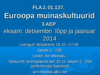 Euroopa muinaskultuurid