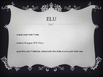 Navitrolla ettekanne #2