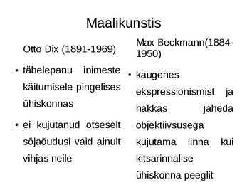 Kunst kahe maailmasõja vahel #2