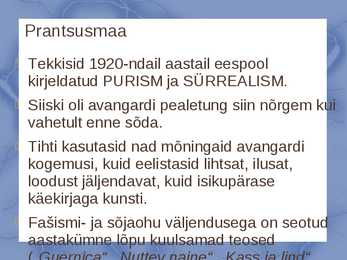 KUNSTI ARENG AASTATEL 1918-1939 #11