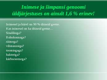 Evolutsiooni tõendid #10