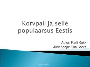 Korvpall ja selle populaarsus Eestis