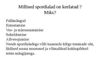 Rasedus ja sport #4