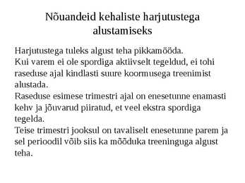 Rasedus ja sport #8