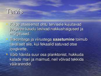 Vee saastumine ja puhastamise võimalused #5