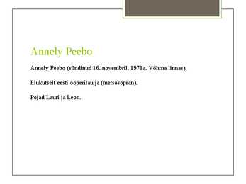 Annely Peebo #2