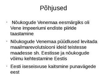 Eesti Vabadussõda #2