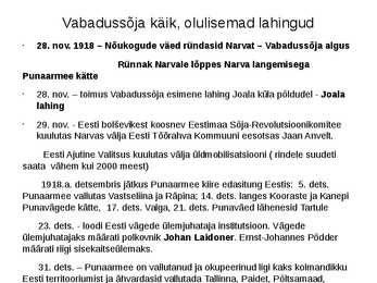 Eesti Vabadussõda #5