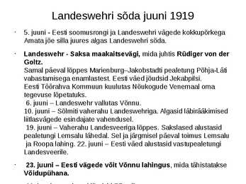 Eesti Vabadussõda #10
