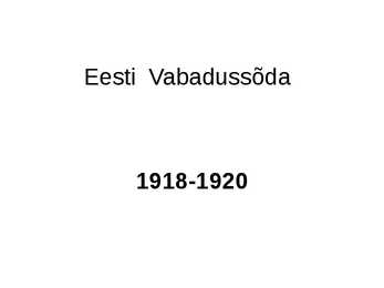 Eesti Vabadussõda