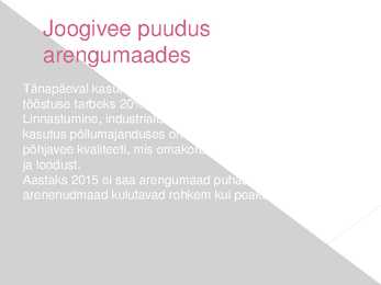 Linnastumise keskkonnamõjud #2