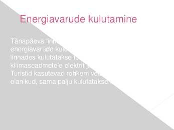 Linnastumise keskkonnamõjud #4