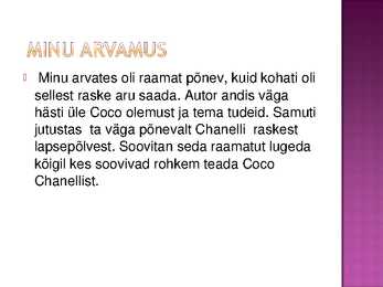 Chanel-Elu nagu muinasjutt #7