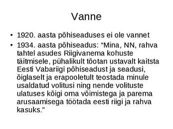 Arhailine õigus #34