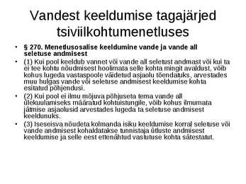 Arhailine õigus #40