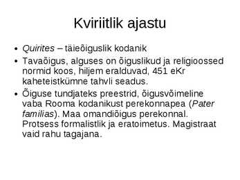Arhailine õigus #59