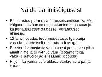 Arhailine õigus #62