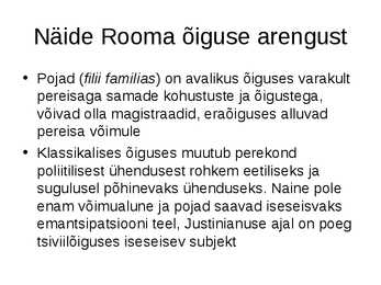 Arhailine õigus #63