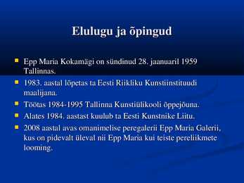 Epp Maria Kokamägi #3