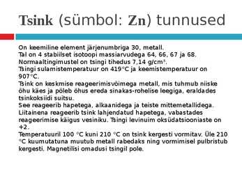 Tsink #4