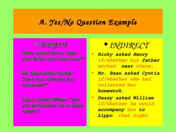 Direct and indirect speech revs #13