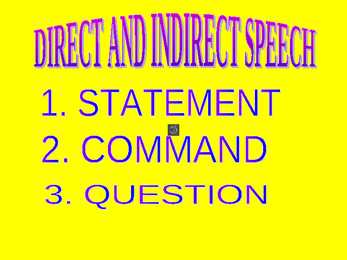 Direct and indirect speech revs