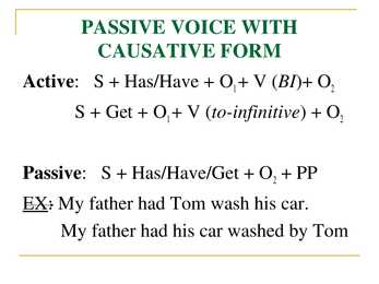 Passive voice- #12
