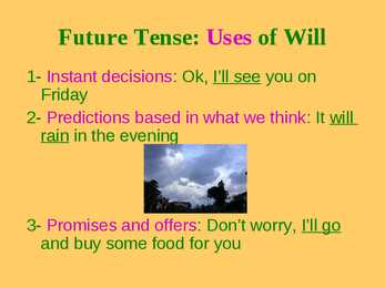 FUTURE TENSES-WILL- GOING TO #4