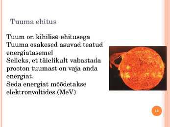 Tuumafüüsika ja elementaarosakeste füüsika #13