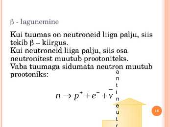 Tuumafüüsika ja elementaarosakeste füüsika #16