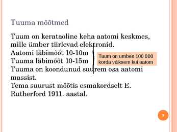 Tuumafüüsika ja elementaarosakeste füüsika #3