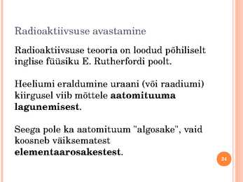 Tuumafüüsika ja elementaarosakeste füüsika #24