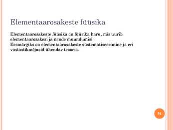 Tuumafüüsika ja elementaarosakeste füüsika #54