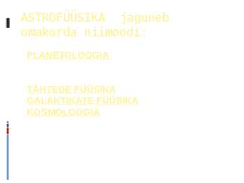 Kosmoloogia #12
