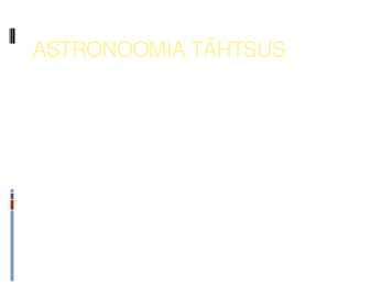 Kosmoloogia #17