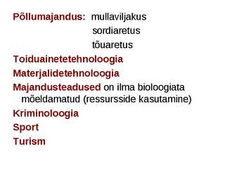 Miks on kooli kohustuslikus õppekavas bioloogia #2