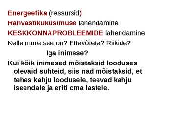Miks on kooli kohustuslikus õppekavas bioloogia #3