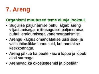 Miks on kooli kohustuslikus õppekavas bioloogia #41