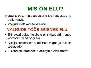 Miks on kooli kohustuslikus õppekavas bioloogia #9