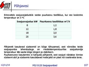 Soojuspumbad Konspekt #107