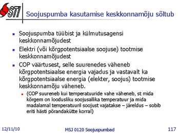 Soojuspumbad Konspekt #117
