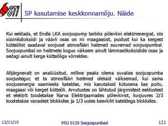 Soojuspumbad Konspekt #121
