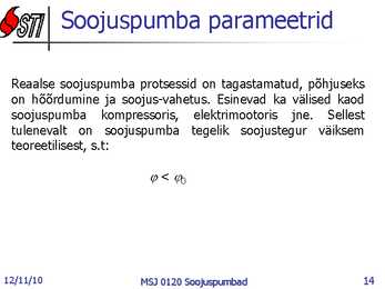 Soojuspumbad Konspekt #14