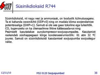 Soojuspumbad Konspekt #38